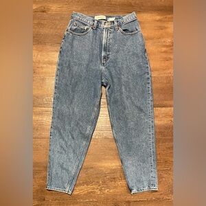 Gap vintage 90s reverse fit high waist relaxed mom jeans ankle size 10